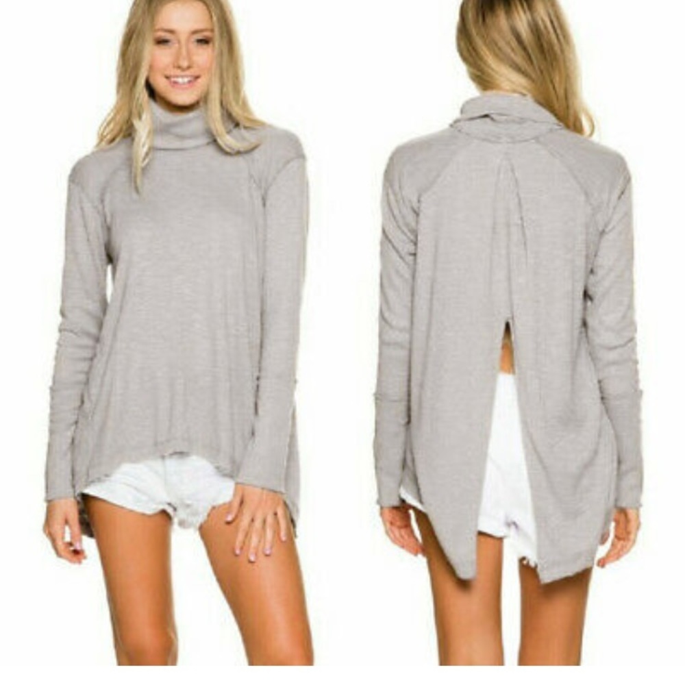 We the free long sleeve blouse open back